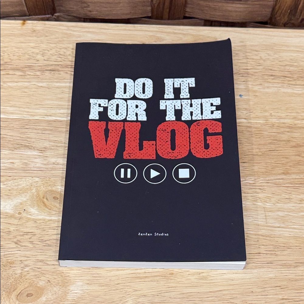 Black 'Do It For The Vlog' Notebook Planner
